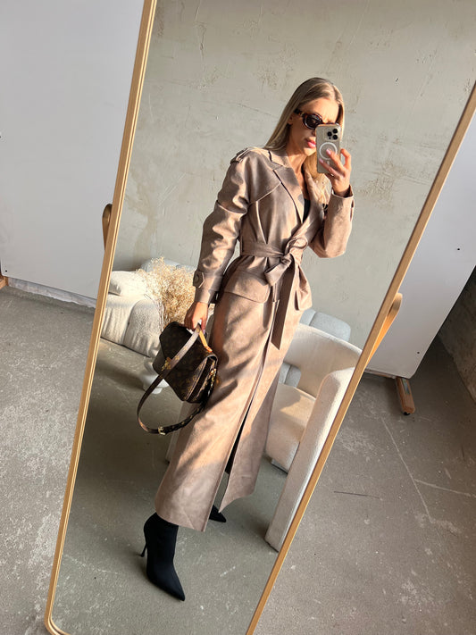 TRENCH LONG BEIGE